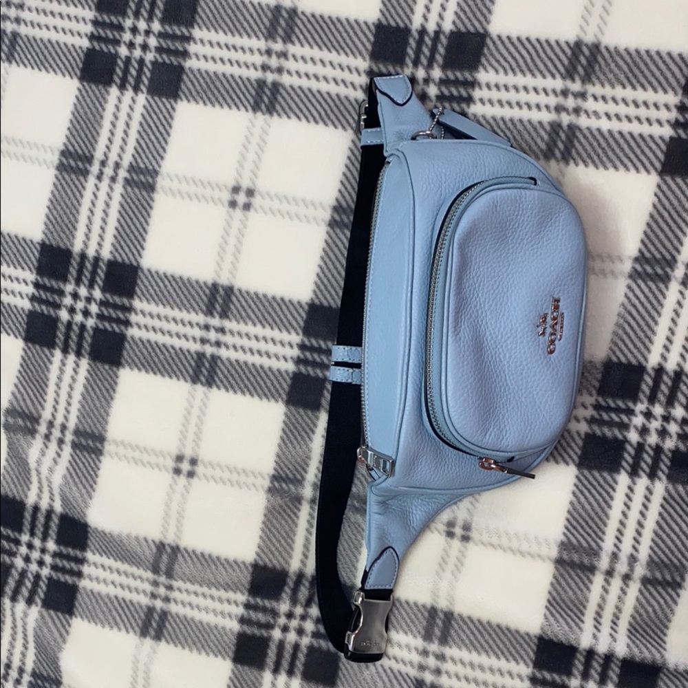 Coach Blue Leather Travel BeltBag